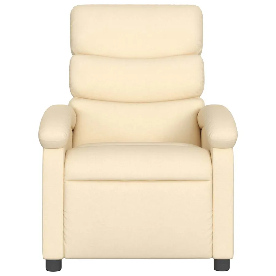 Fauteuil inclinable Crème Tissu - 4