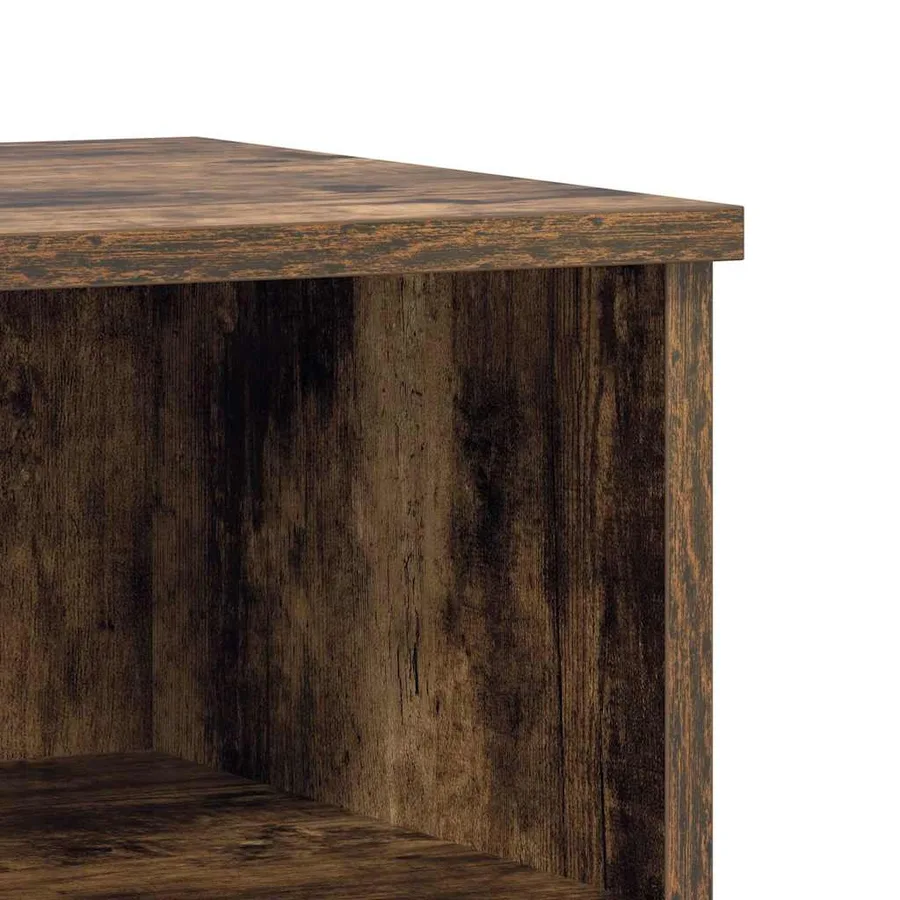 Table de chevet chêne fumé 40x35x50 cm bois d’ingénierie - 7