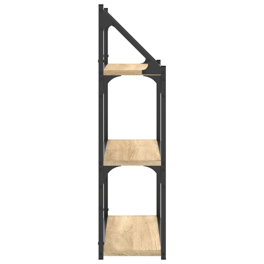 Étagère murale 3 niveaux chêne sonoma 60x21x78,5 cm - 5
