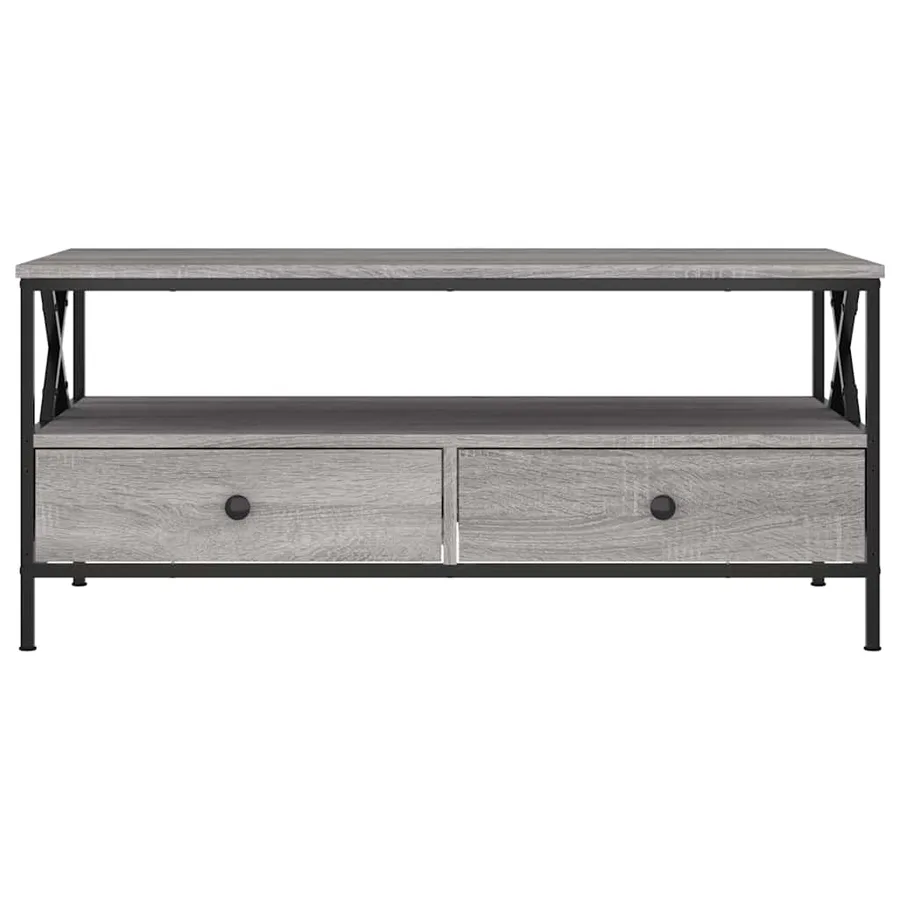 Table basse sonoma gris 100x51x45 cm bois d'ingénierie - 6