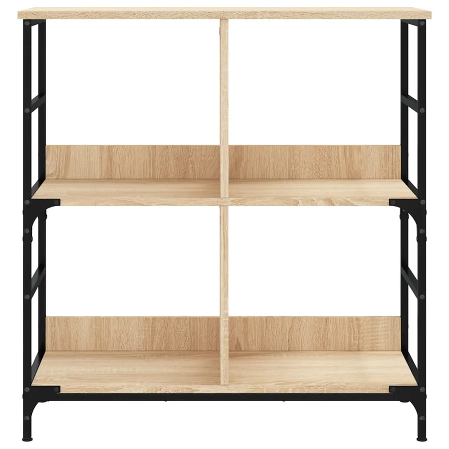 Bibliothèque chêne sonoma 78,5x33x82 cm bois d'ingénierie - 4