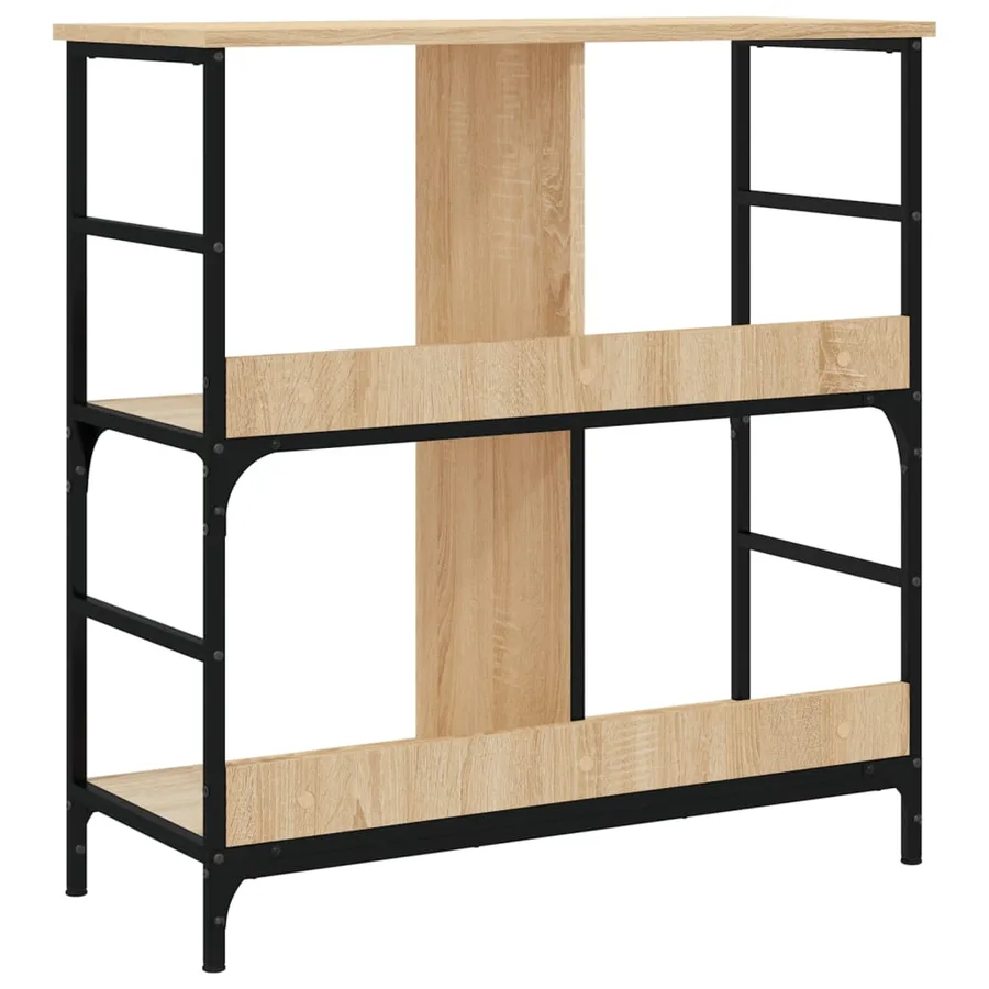 Bibliothèque chêne sonoma 78,5x33x82 cm bois d'ingénierie - 6
