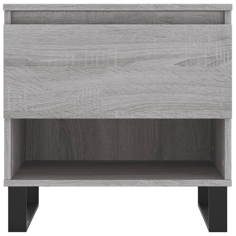 Tables basses 2 pcs sonoma gris 50x46x50 cm bois d'ingénierie - 6