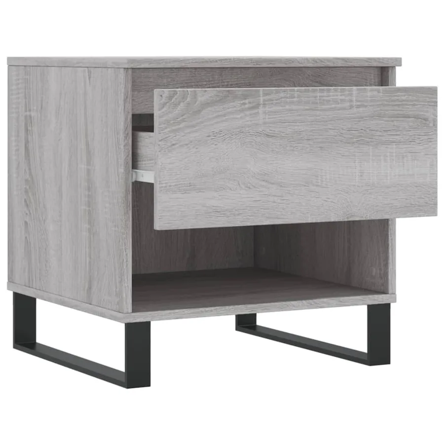 Tables basses 2 pcs sonoma gris 50x46x50 cm bois d'ingénierie - 7