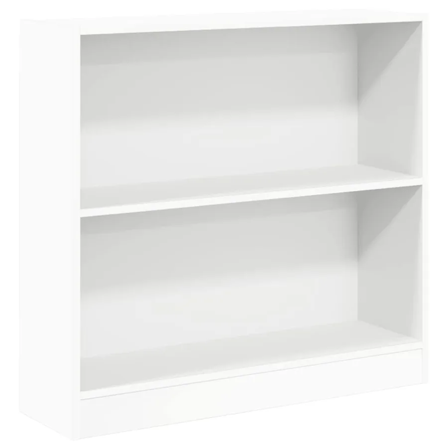Bibliothèque blanc 80x24x75 cm bois d'ingénierie - 2