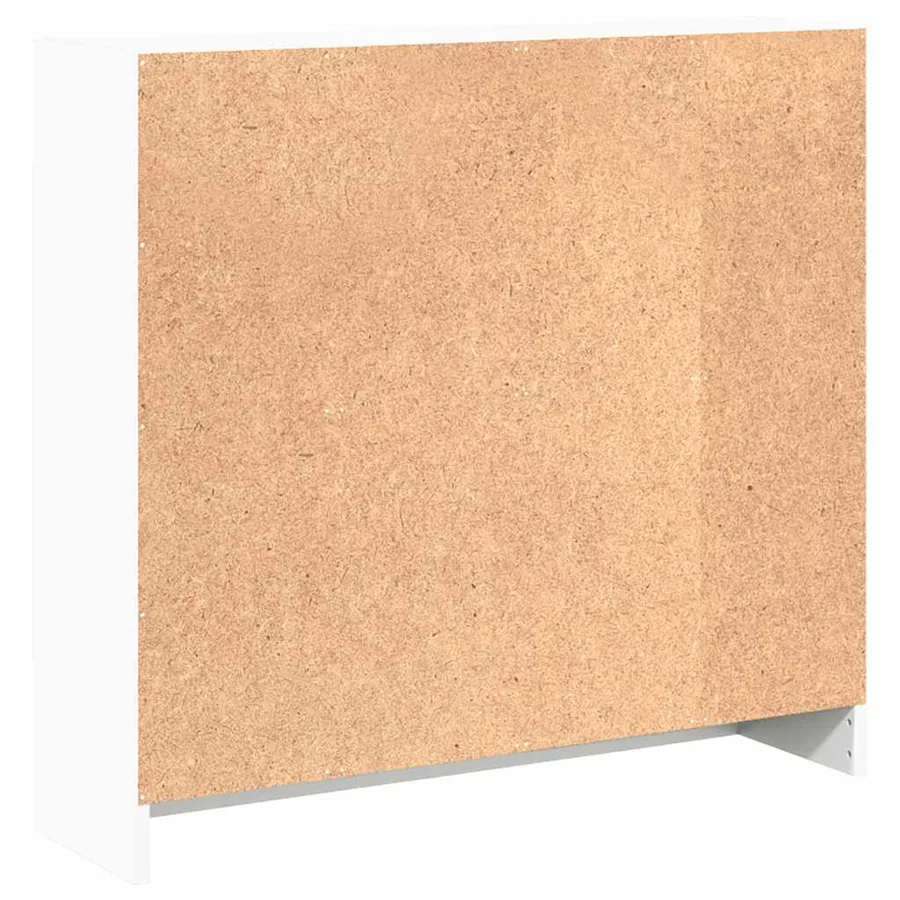 Bibliothèque blanc 80x24x75 cm bois d'ingénierie - 5