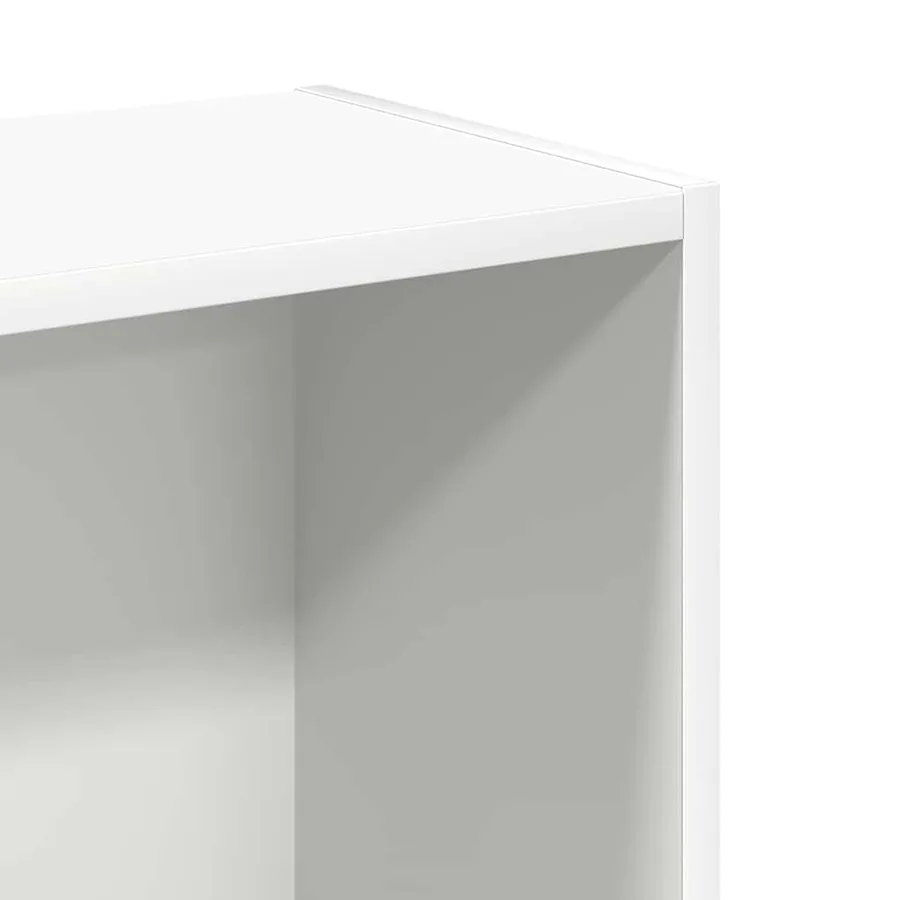 Bibliothèque blanc 80x24x75 cm bois d'ingénierie - 7