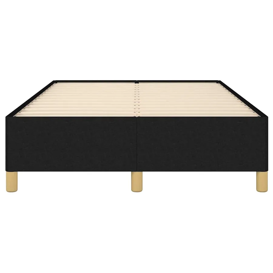 Cadre de lit sans matelas noir 120x200 cm tissu - 5