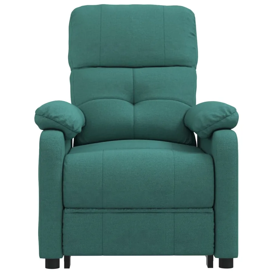 Fauteuil inclinable électrique Vert foncé Tissu - 4