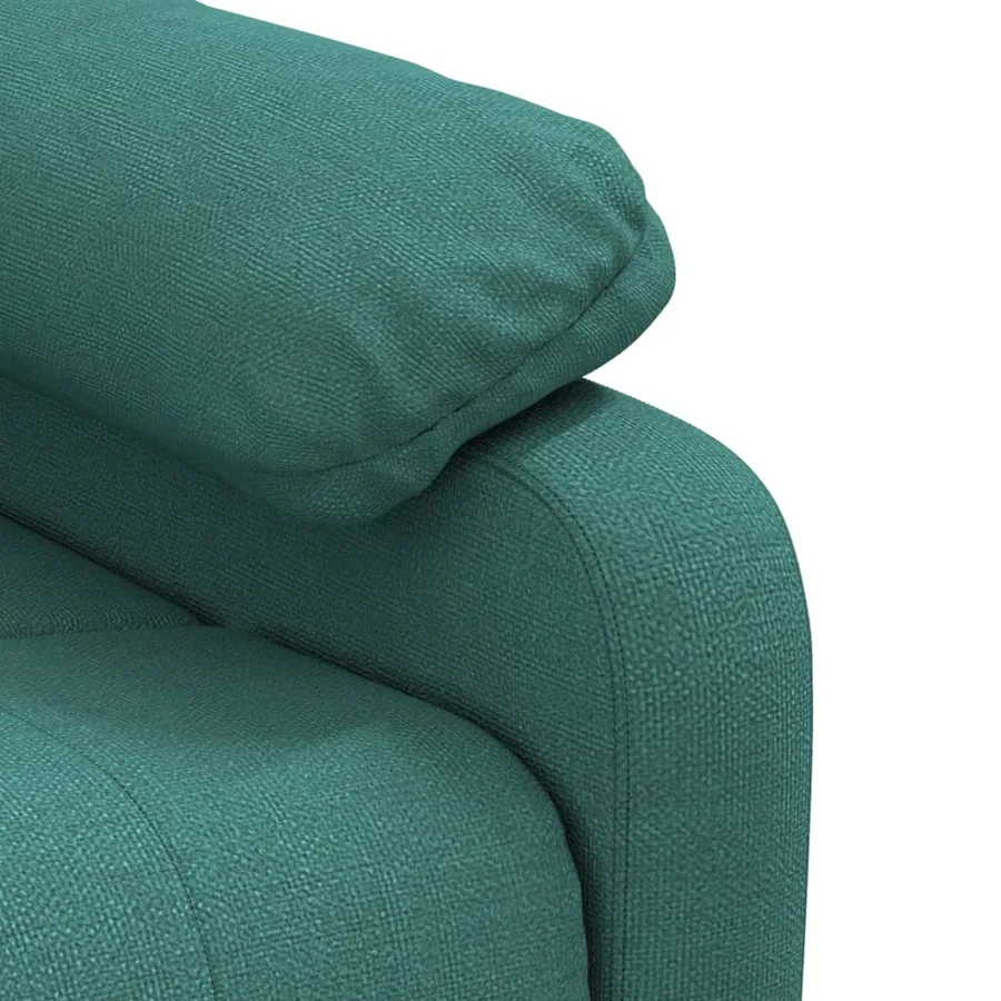 Fauteuil inclinable électrique Vert foncé Tissu - 8