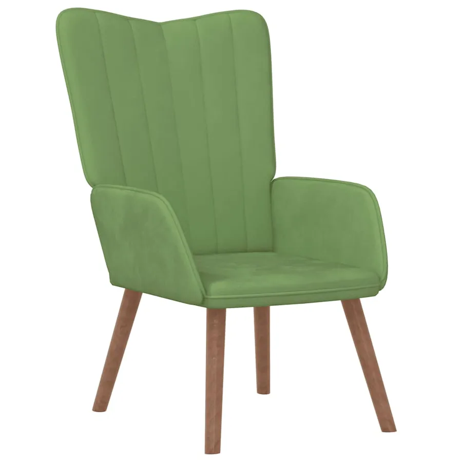 Chaise de relaxation Vert clair Velours - 2