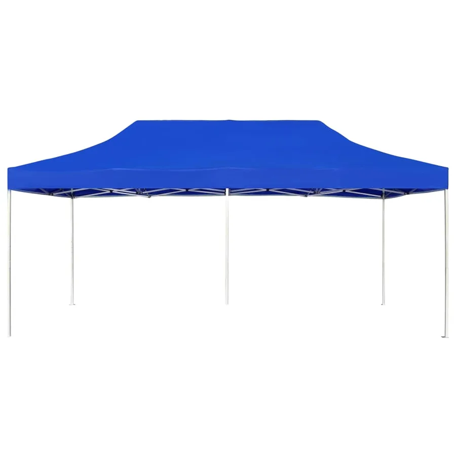 Tente de réception pliable Aluminium 6 x 3 m Bleu - 2