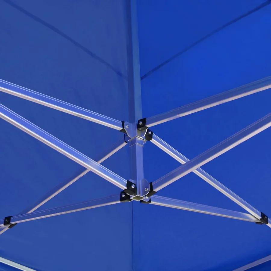 Tente de réception pliable Aluminium 6 x 3 m Bleu - 7