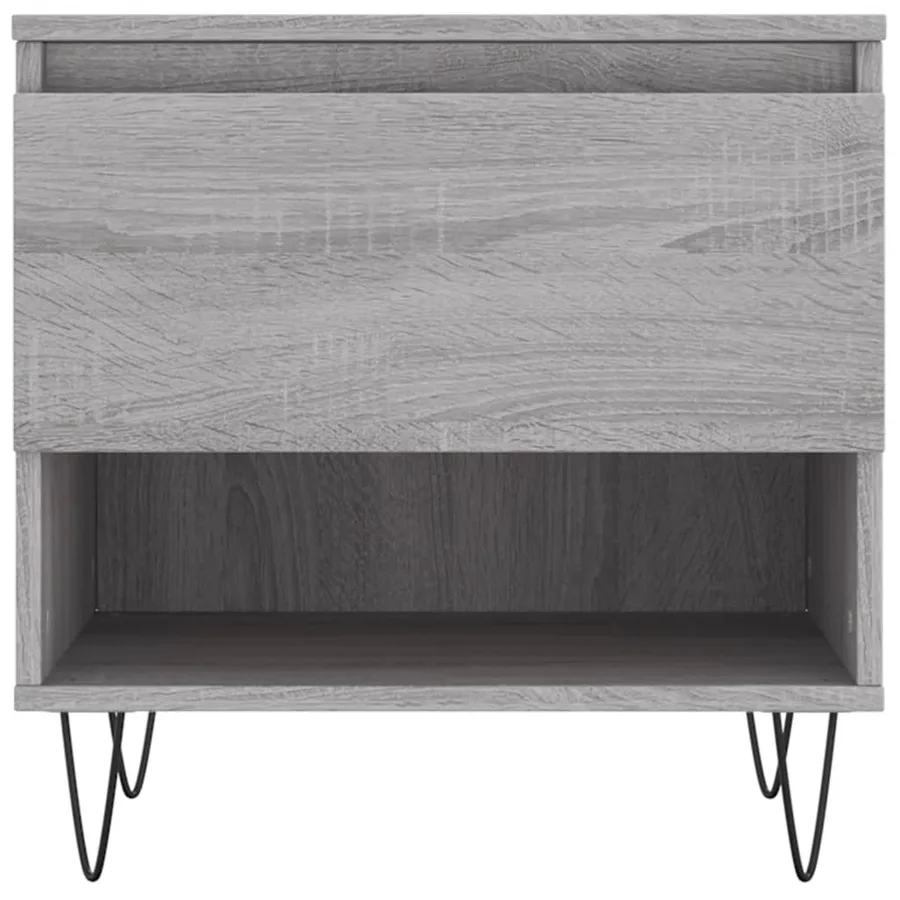Tables basses 2 pcs sonoma gris 50x46x50 cm bois d'ingénierie - 6