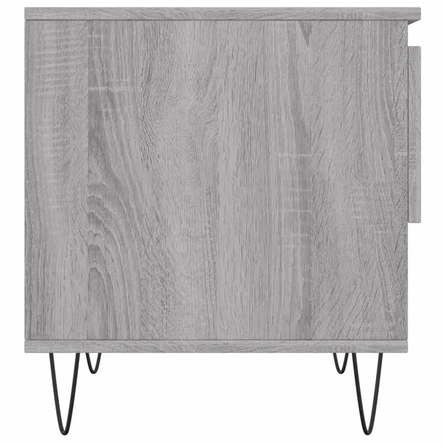 Tables basses 2 pcs sonoma gris 50x46x50 cm bois d'ingénierie - 8