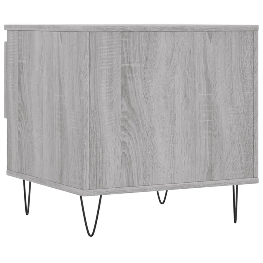 Tables basses 2 pcs sonoma gris 50x46x50 cm bois d'ingénierie - 9