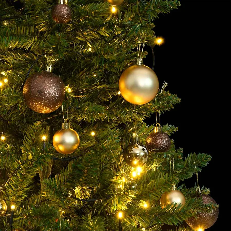Sapin de Noël artificiel articulé 150 LED et boules 120 cm - 3