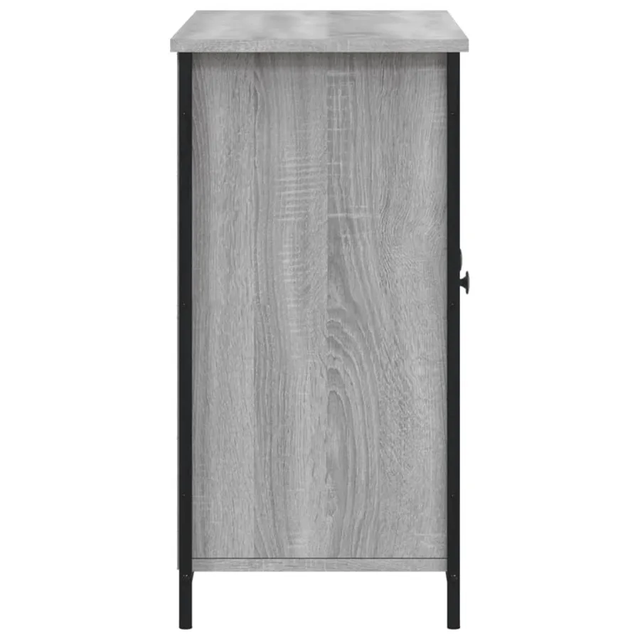 Buffet sonoma gris 100x35x70 cm bois d'ingénierie - 7