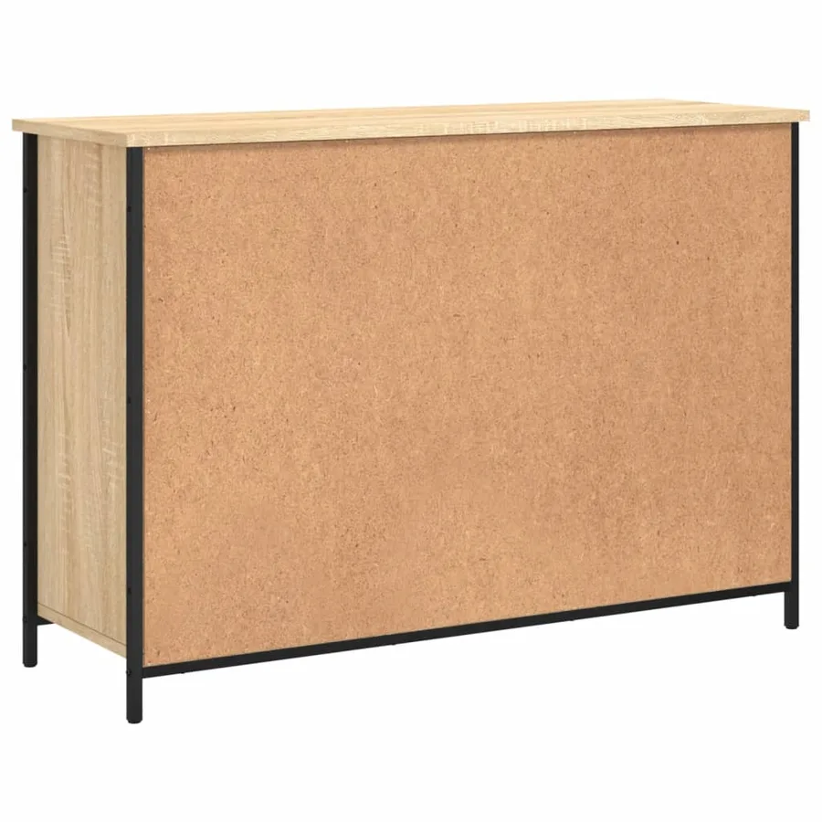 Buffet chêne sonoma 100x35x70 cm bois d'ingénierie - 8