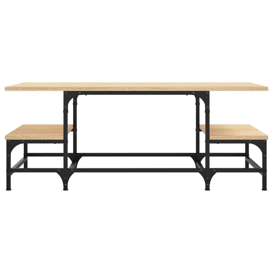 Table basse chêne sonoma 100x50,5x40 cm bois d'ingénierie - 4