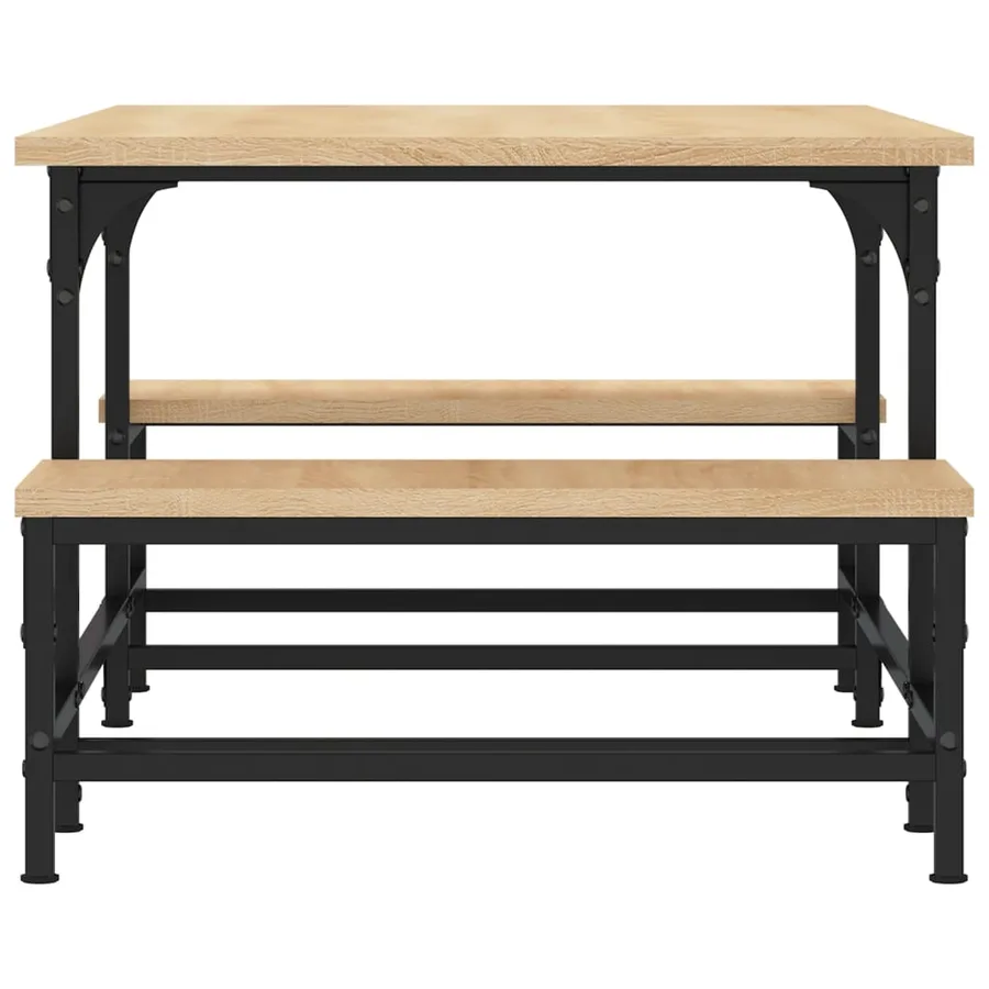 Table basse chêne sonoma 100x50,5x40 cm bois d'ingénierie - 5