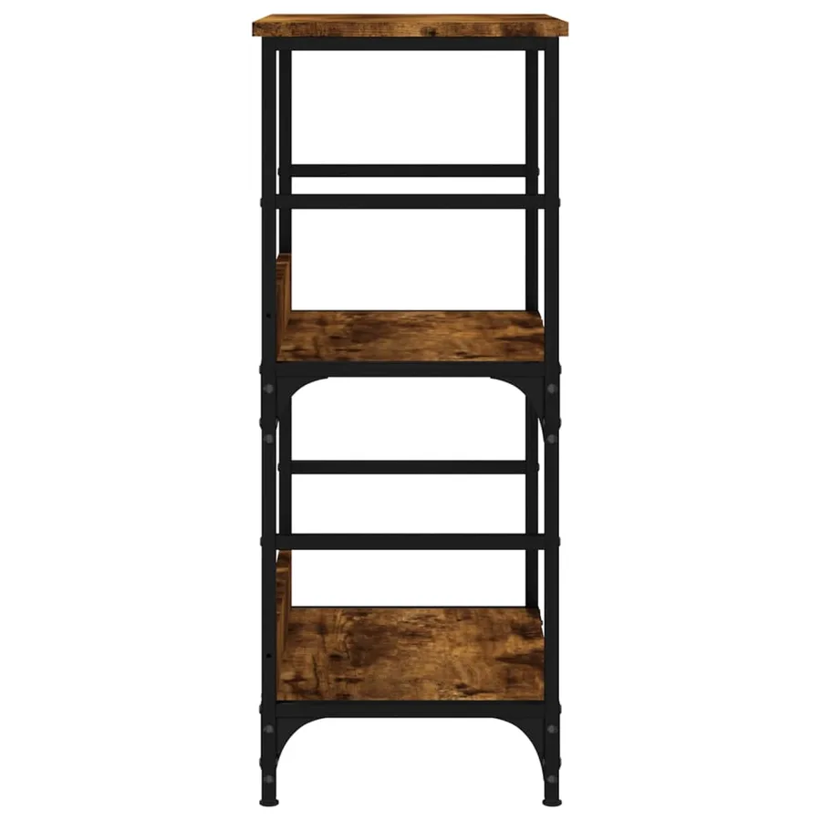 Bibliothèque chêne fumé 50x33x82 cm bois d'ingénierie - 5