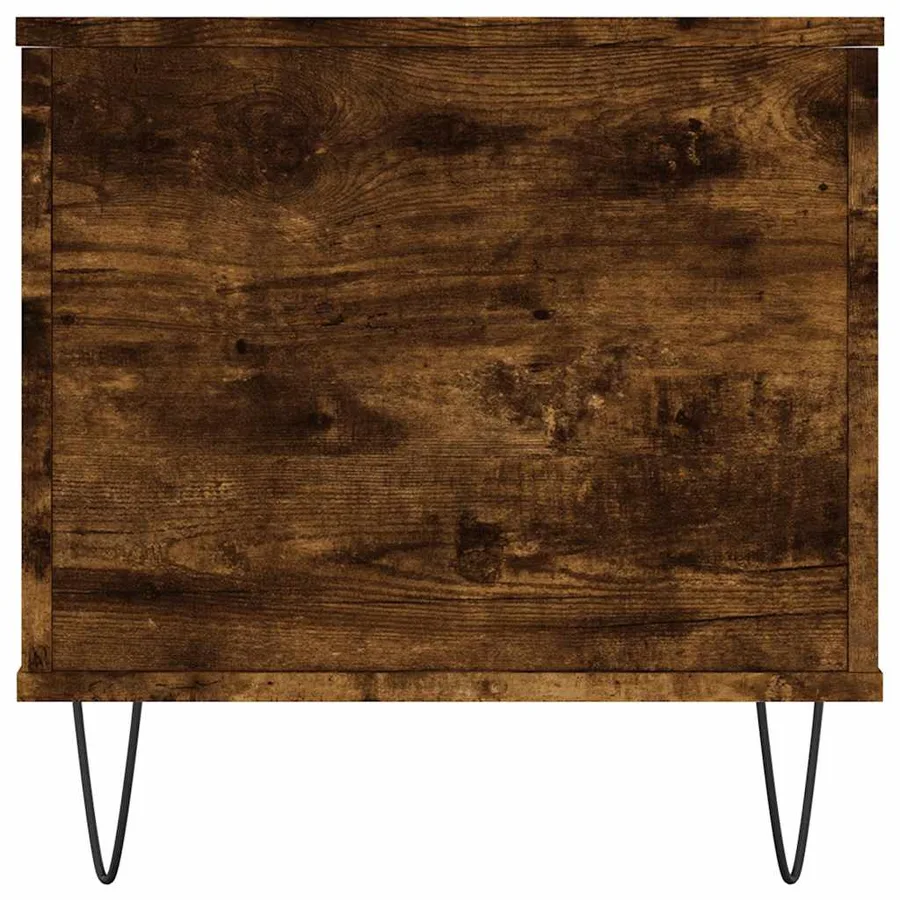Table basse Chêne fumé 90x44,5x45 cm Bois d'ingénierie - 7