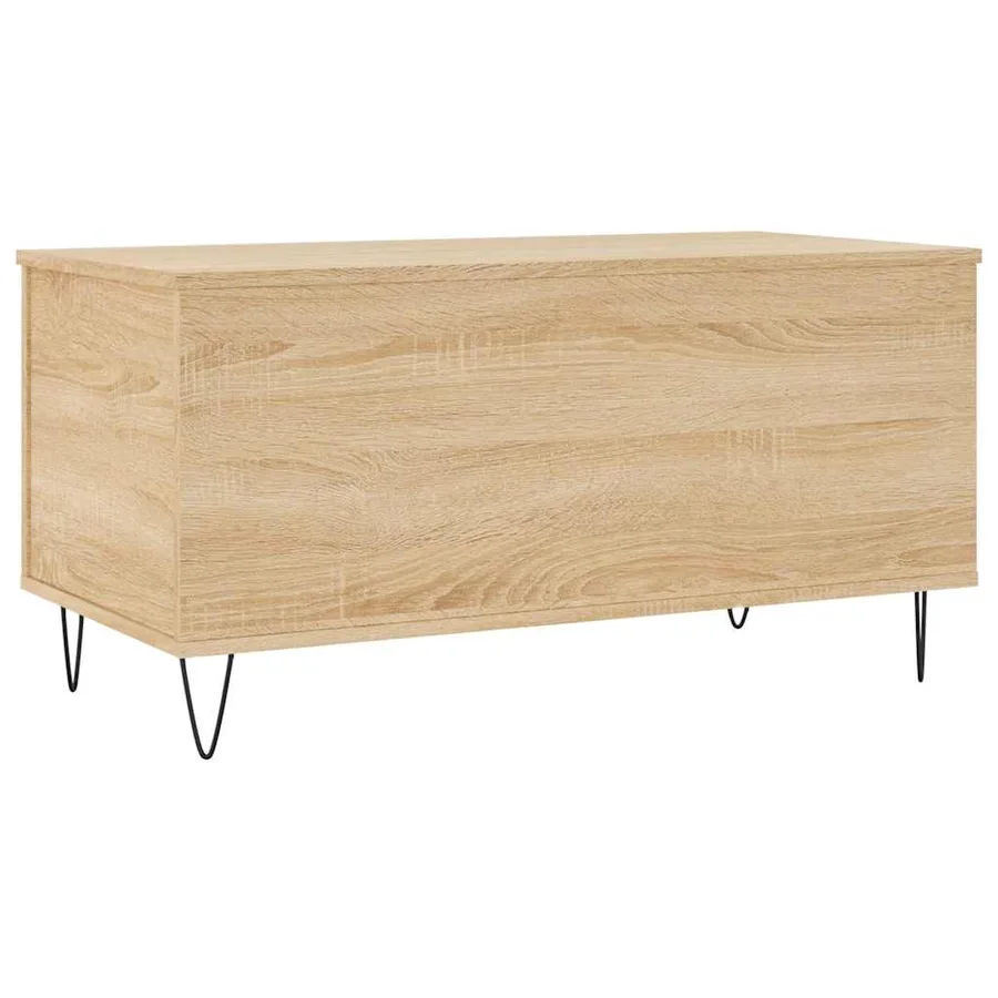 Table basse Chêne sonoma 90x44,5x45 cm Bois d'ingénierie - 5