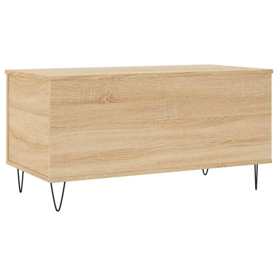 Table basse Chêne sonoma 90x44,5x45 cm Bois d'ingénierie - 8