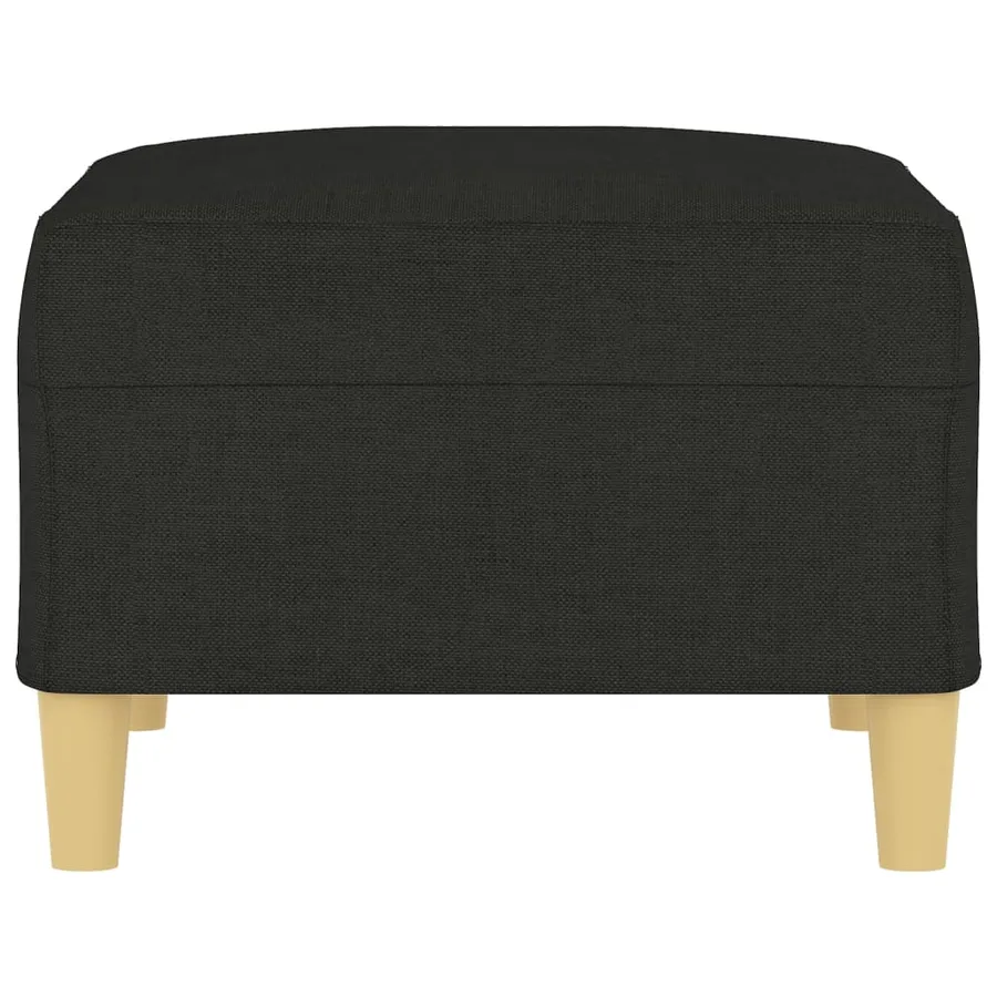 Repose-pied Noir 70x55x41 cm Tissu - 4