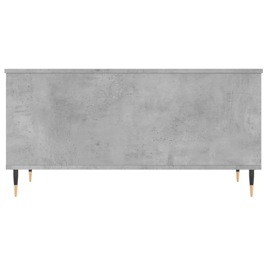 Table basse Gris béton 90x44,5x45 cm Bois d'ingénierie - 6