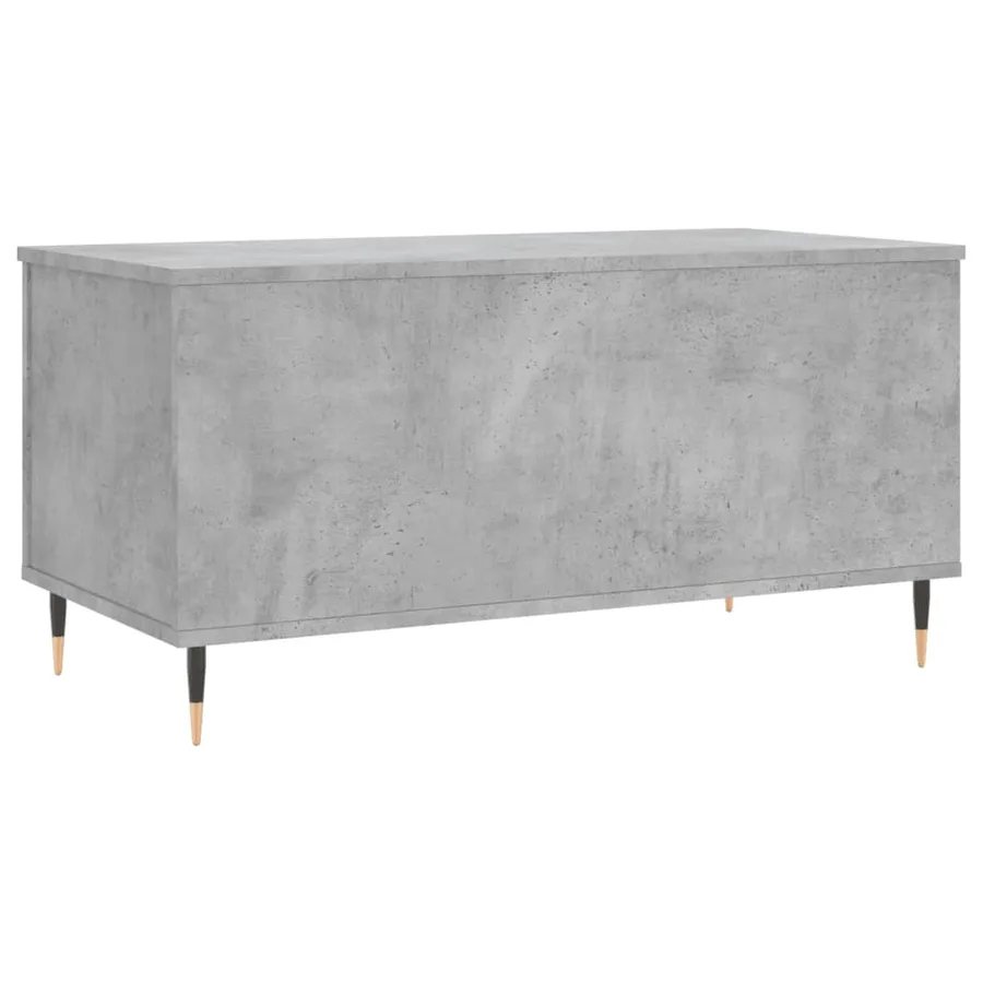 Table basse Gris béton 90x44,5x45 cm Bois d'ingénierie - 8