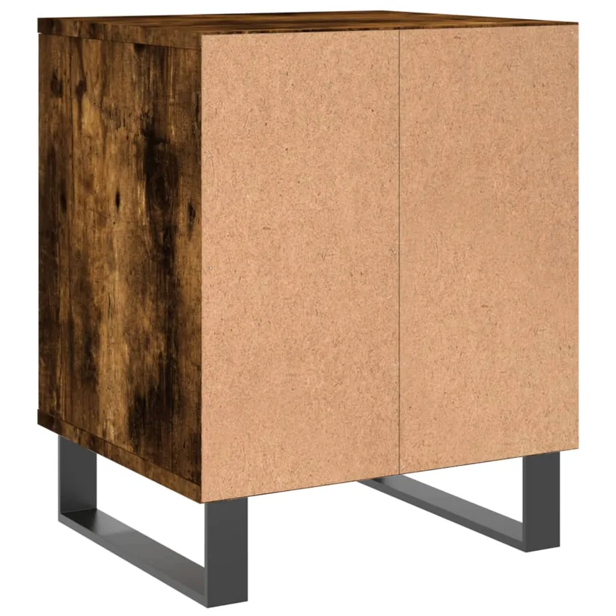 Tables de chevet 2 pcs chêne fumé 40x35x50 cm bois ingénierie - 7