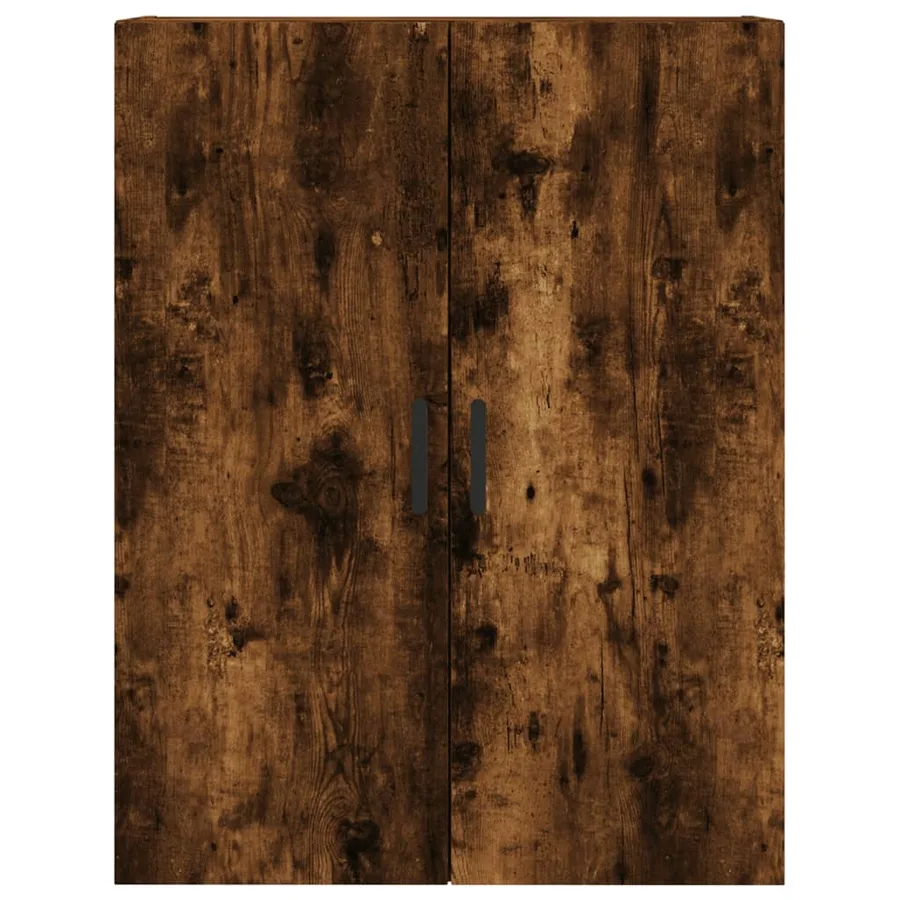 Buffet haut Chêne fumé 69,5x34x180 cm Bois d'ingénierie - 6