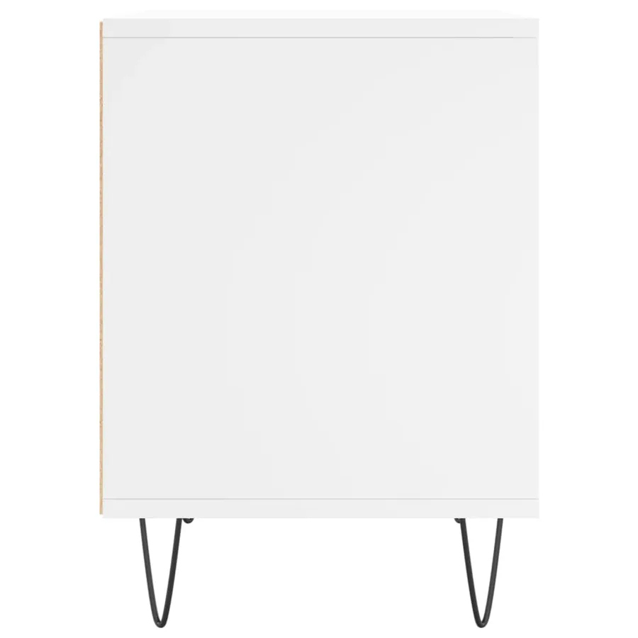 Tables de chevet 2 pcs blanc 40x35x50 cm bois d’ingénierie - 6
