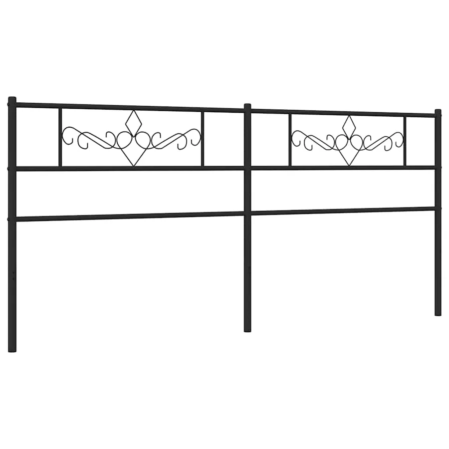 Tête de lit de remplacement métal noir 200 cm - 2
