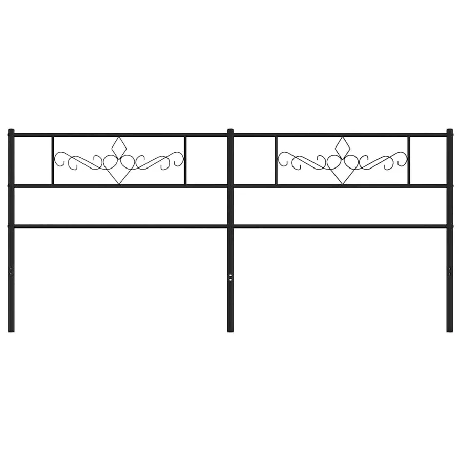 Tête de lit de remplacement métal noir 200 cm - 3