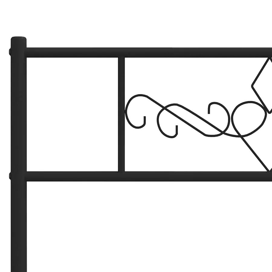 Tête de lit de remplacement métal noir 200 cm - 6