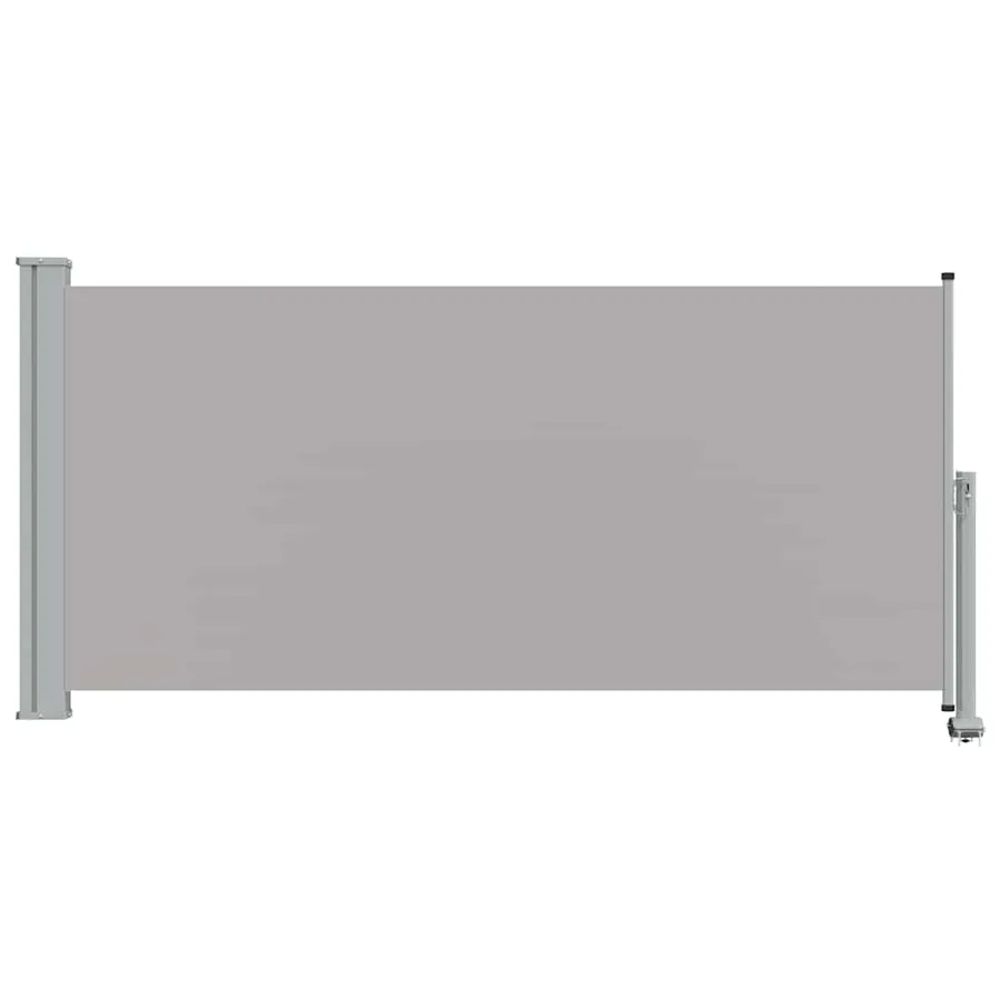 Auvent latéral rétractable de patio 120 x 300 cm Gris - 5
