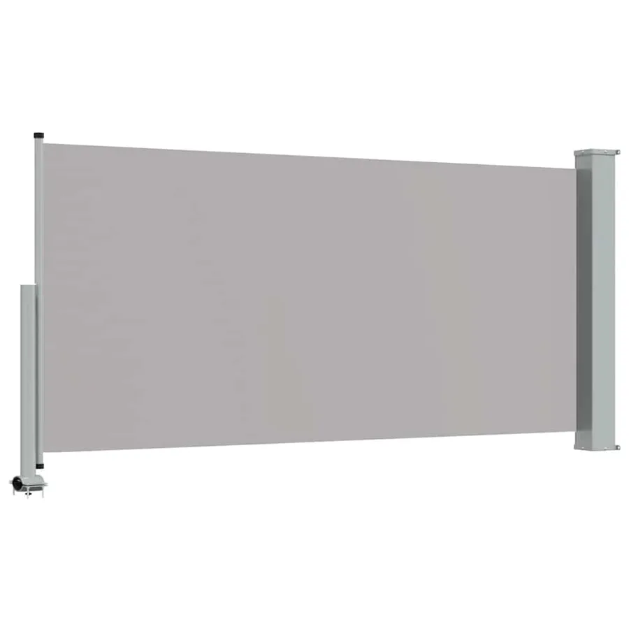 Auvent latéral rétractable de patio 120 x 300 cm Gris - 7