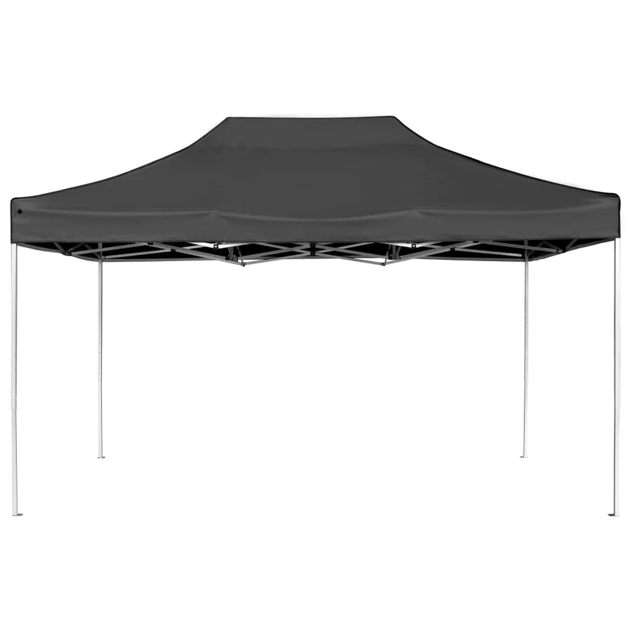 Tente de réception pliable Aluminium 4,5x3 m Anthracite - 2