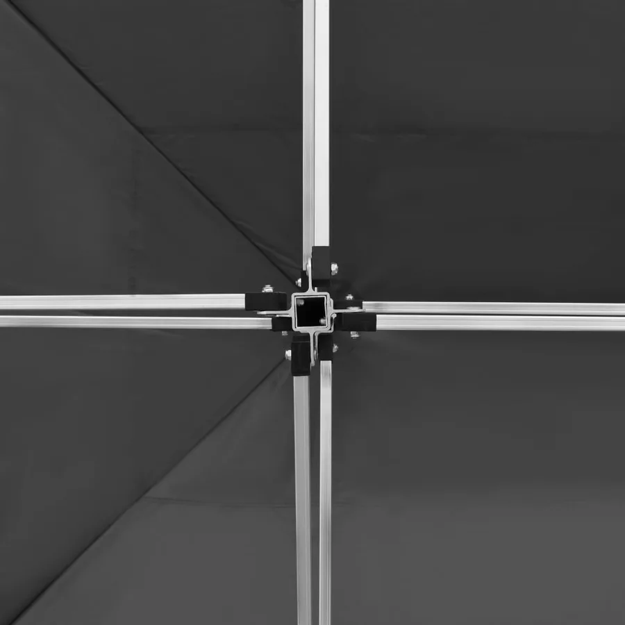 Tente de réception pliable Aluminium 4,5x3 m Anthracite - 6