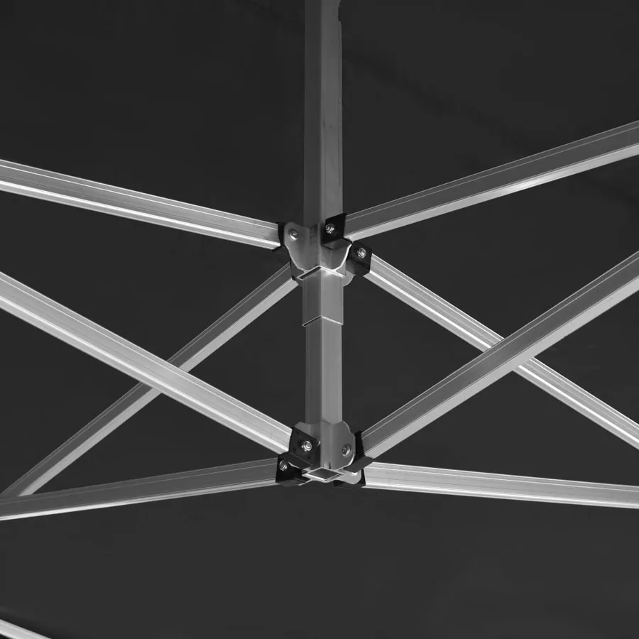 Tente de réception pliable Aluminium 4,5x3 m Anthracite - 7