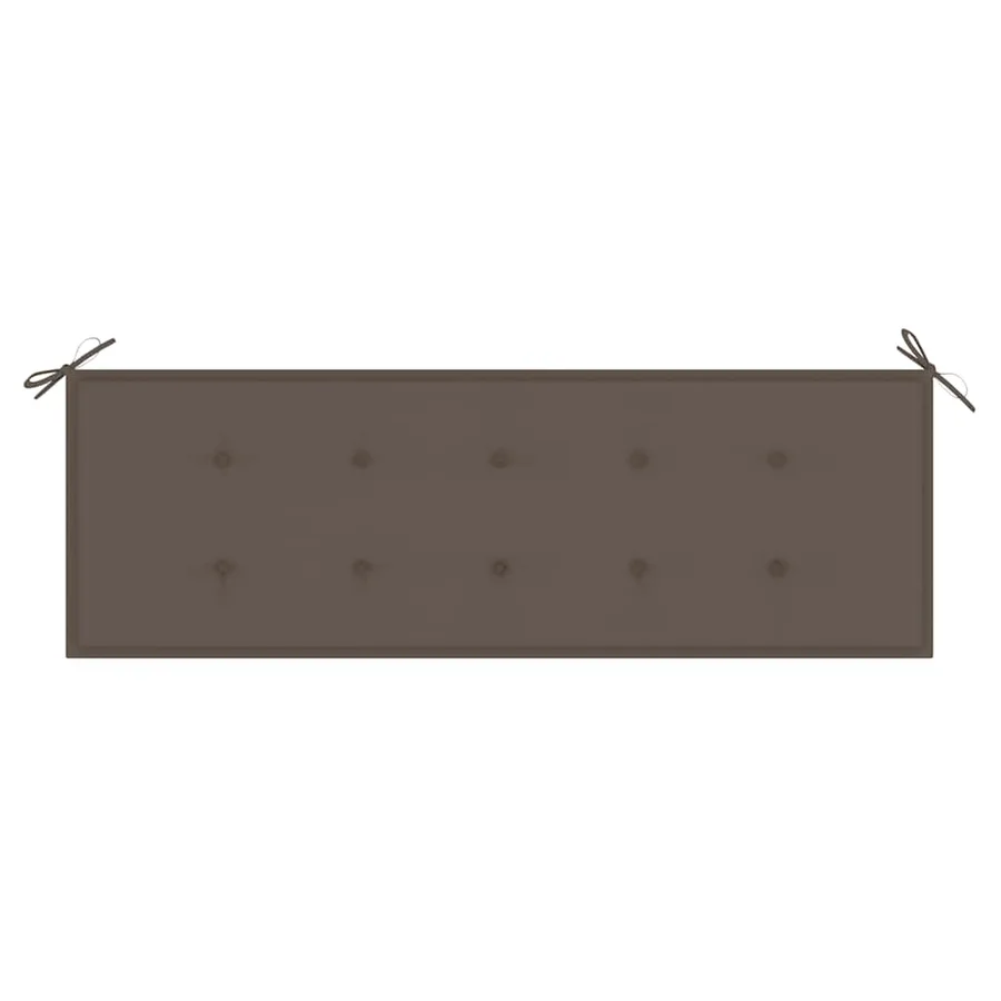 Banc de jardin 3 places avec coussin 150 cm Bois d'eucalyptus - 7