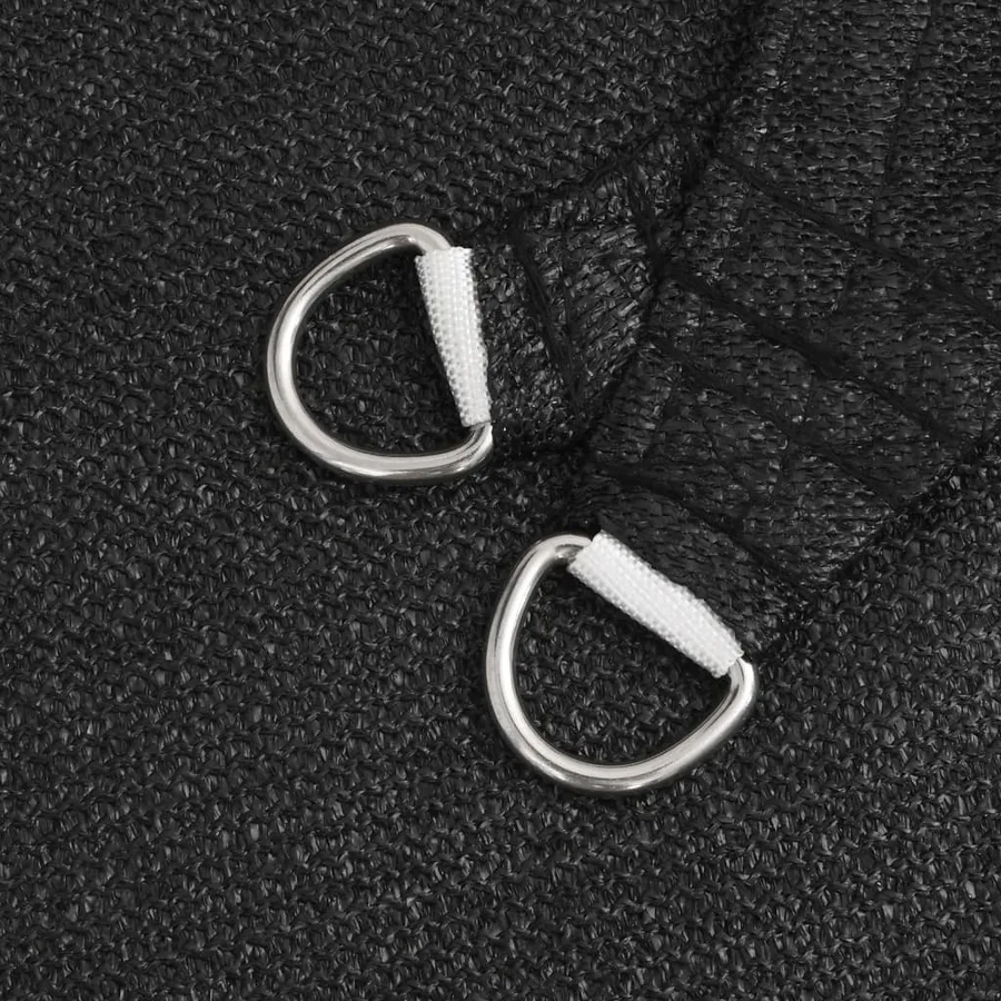 Voile d'ombrage 160 g/m² Noir 4x4 m PEHD - 6
