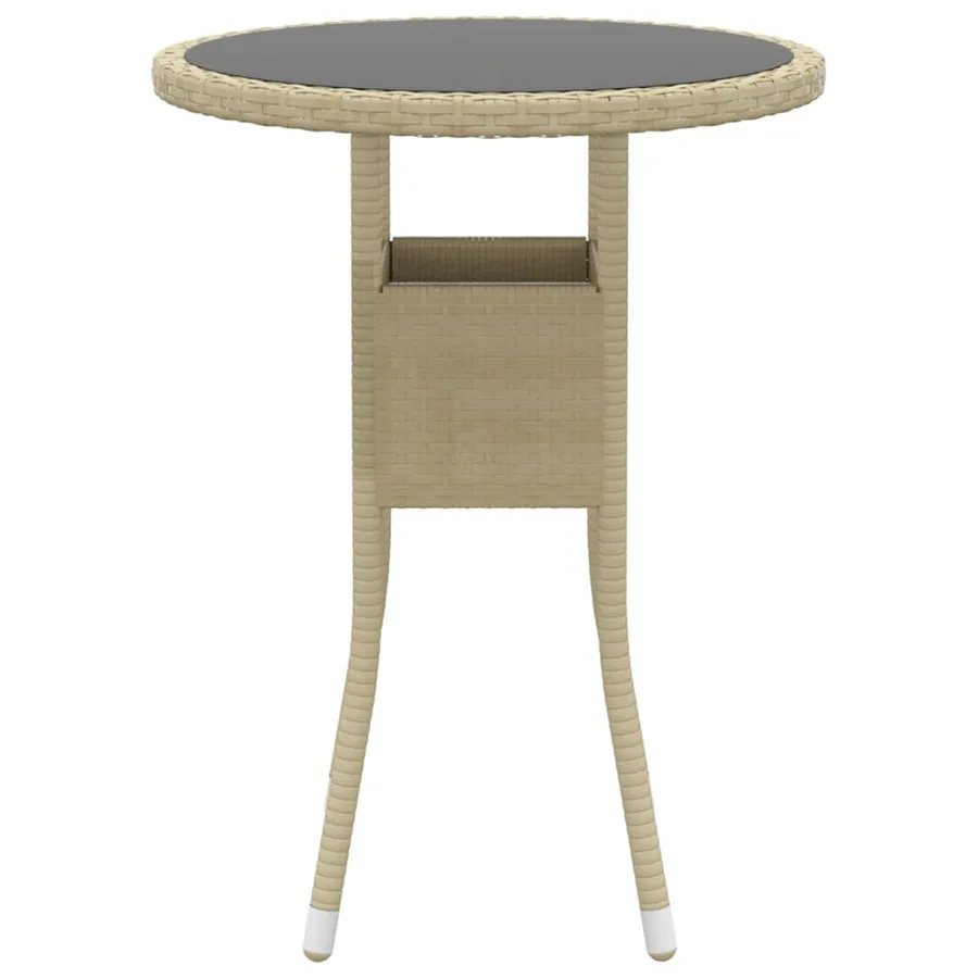 Salon de jardin 5 pcs Résine tressée Beige - 6