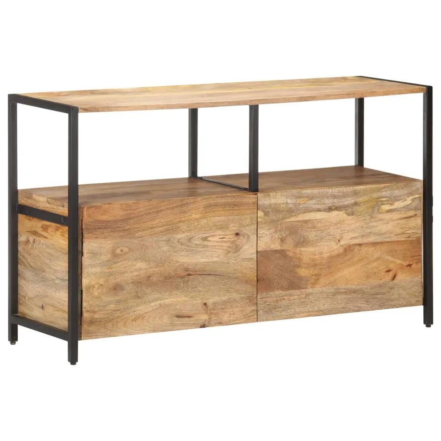 Buffet 110x35x65 cm Bois de manguier massif - 8