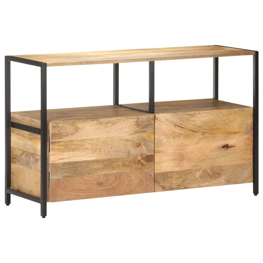 Buffet 110x35x65 cm Bois de manguier massif - 9
