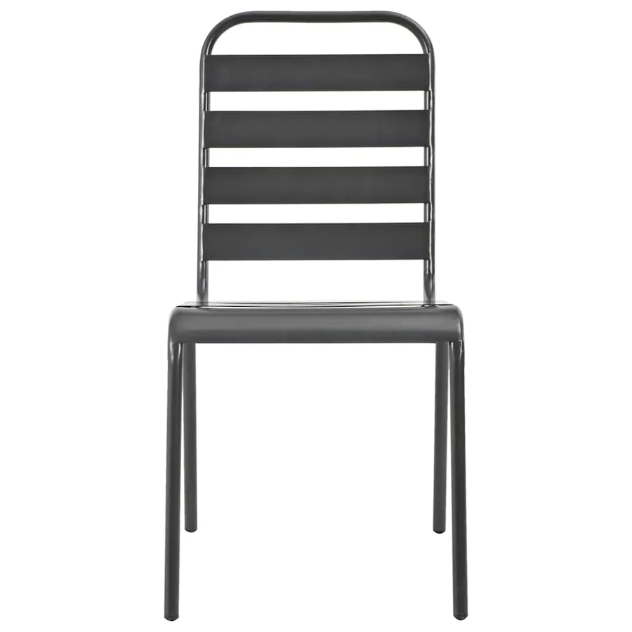 Ensemble à manger d'extérieur 7 pcs Acier Gris foncé - 6