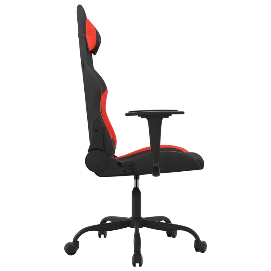 Chaise de jeu Noir et rouge Tissu - 4